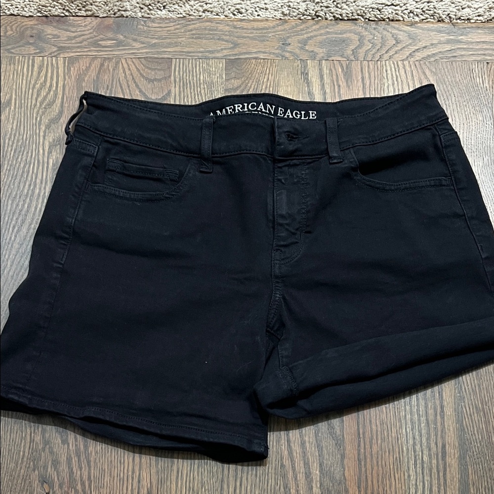 American Eagle Outfitters Women's Black Jean Shorts